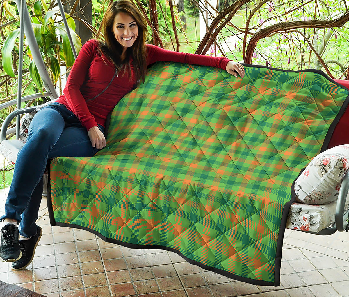 Irish Buffalo Plaid Pattern Print Quilt