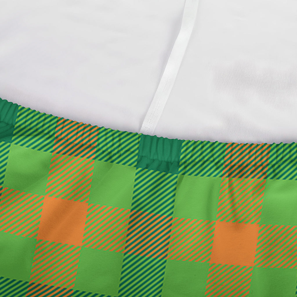Irish Buffalo Plaid Pattern Print Sofa Cover