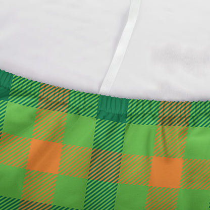 Irish Buffalo Plaid Pattern Print Sofa Cover