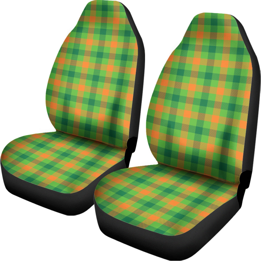Irish Buffalo Plaid Pattern Print Universal Fit Car Seat Covers
