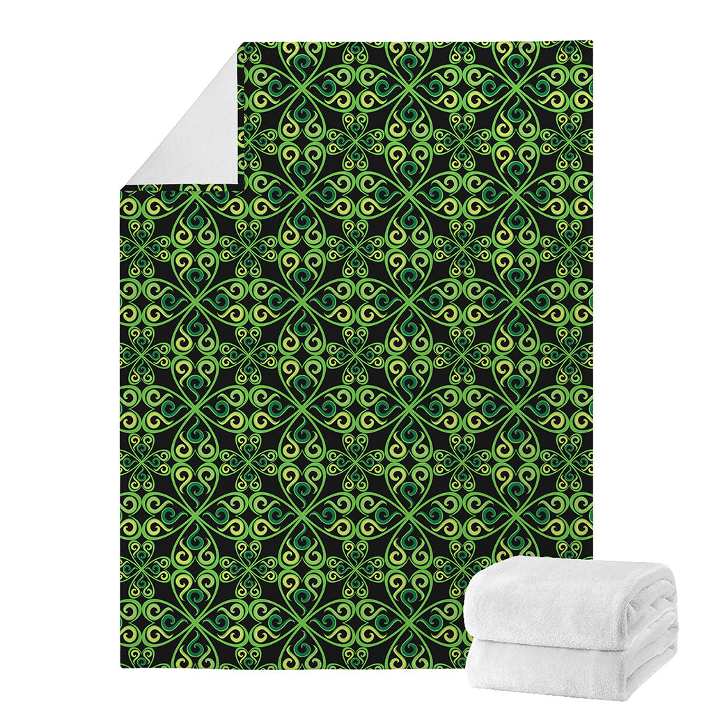 Irish Celtic Symbol Pattern Print Blanket