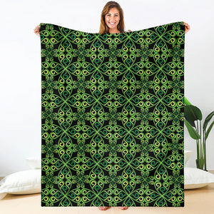 Irish Celtic Symbol Pattern Print Blanket