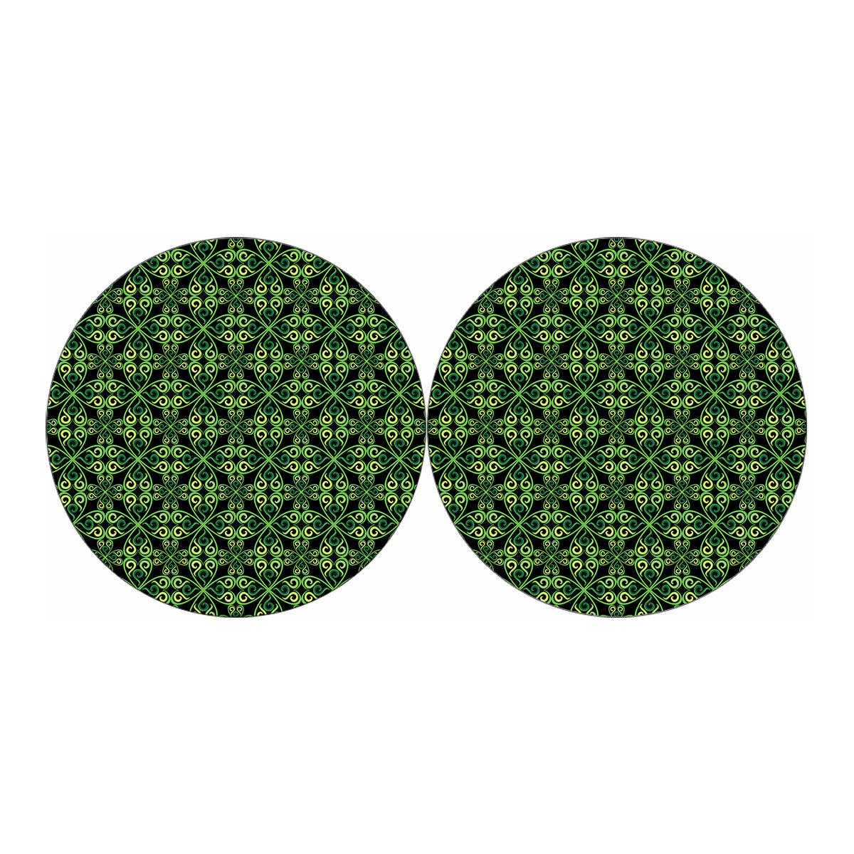 Irish Celtic Symbol Pattern Print Car Coasters