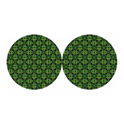 Irish Celtic Symbol Pattern Print Car Coasters
