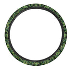 Irish Celtic Symbol Pattern Print Car Steering Wheel Cover