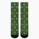 Irish Celtic Symbol Pattern Print Crew Socks