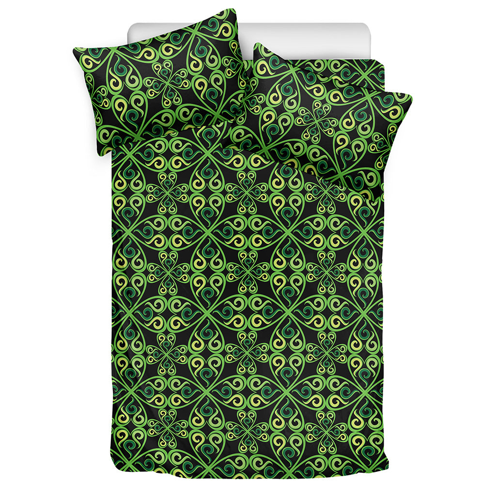 Irish Celtic Symbol Pattern Print Duvet Cover Bedding Set