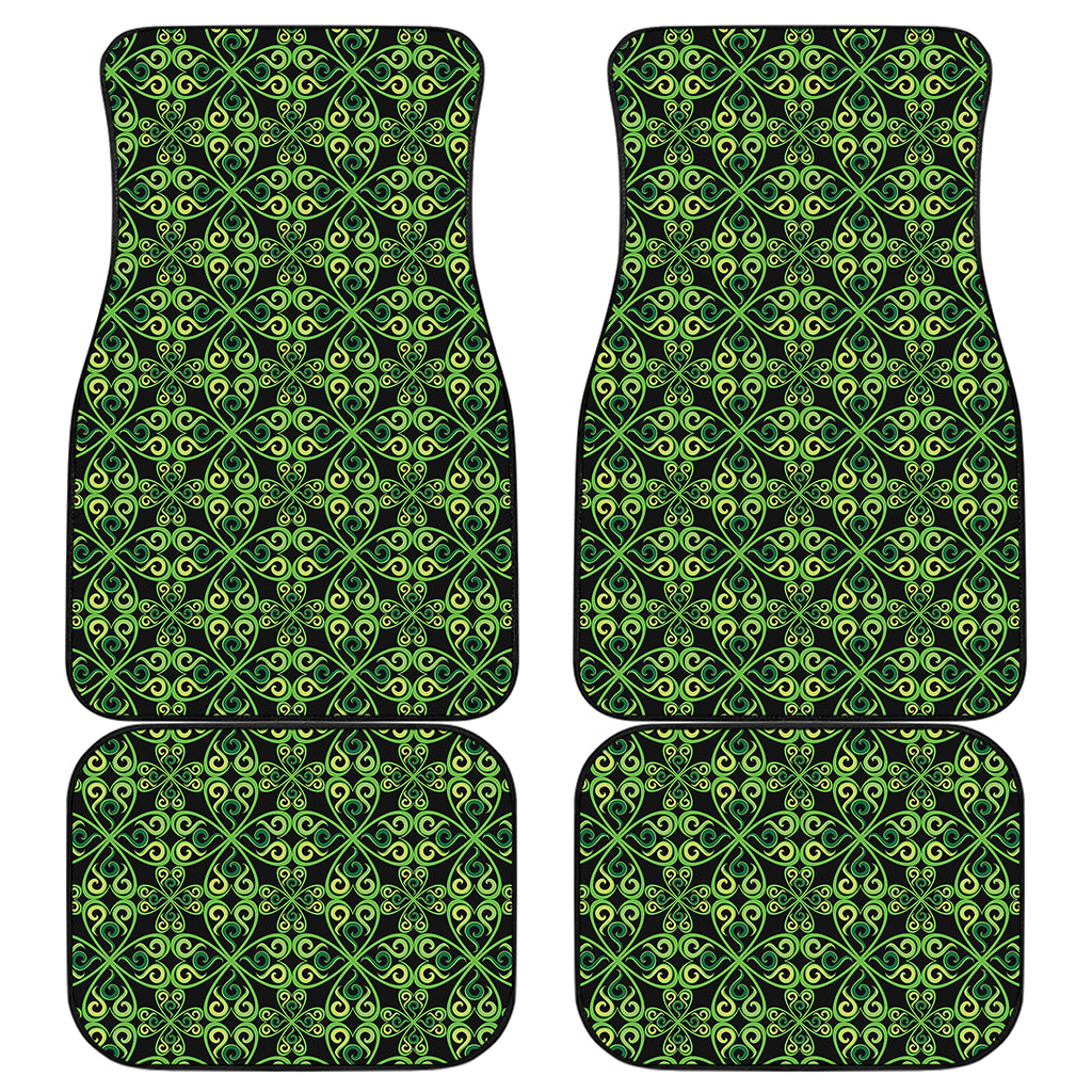 Irish Celtic Symbol Pattern Print Front and Back Car Floor Mats