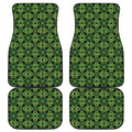 Irish Celtic Symbol Pattern Print Front and Back Car Floor Mats
