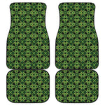 Irish Celtic Symbol Pattern Print Front and Back Car Floor Mats