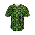 Irish Celtic Symbol Pattern Print Men's Baseball Jersey