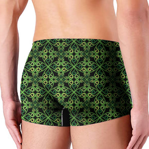 Irish Celtic Symbol Pattern Print Men's Boxer Briefs