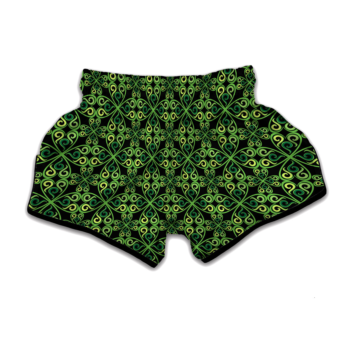 Irish Celtic Symbol Pattern Print Muay Thai Boxing Shorts