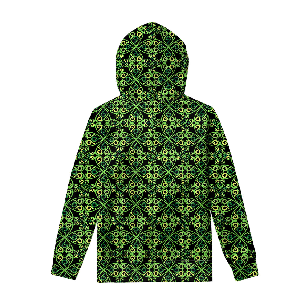 Irish Celtic Symbol Pattern Print Pullover Hoodie