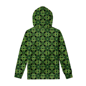 Irish Celtic Symbol Pattern Print Pullover Hoodie