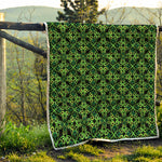 Irish Celtic Symbol Pattern Print Quilt