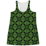 Irish Celtic Symbol Pattern Print Women's Racerback Tank Top