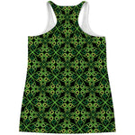 Irish Celtic Symbol Pattern Print Women's Racerback Tank Top