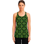 Irish Celtic Symbol Pattern Print Women's Racerback Tank Top
