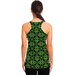 Irish Celtic Symbol Pattern Print Women's Racerback Tank Top