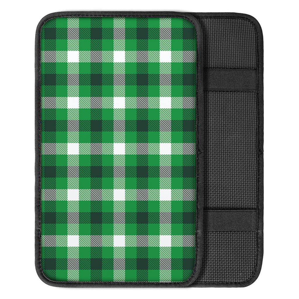 Irish Check Saint Patrick's Day Print Car Center Console Cover