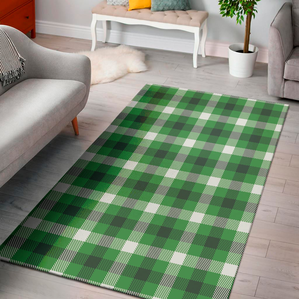 Irish Check Saint Patrick's Day Print Area Rug