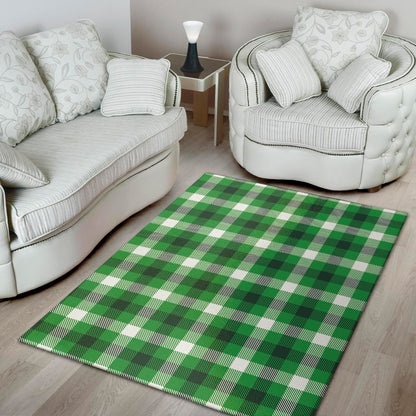 Irish Check Saint Patrick's Day Print Area Rug