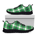 Irish Check Saint Patrick's Day Print Black Running Shoes