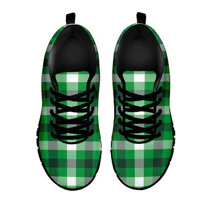 Irish Check Saint Patrick's Day Print Black Sneakers