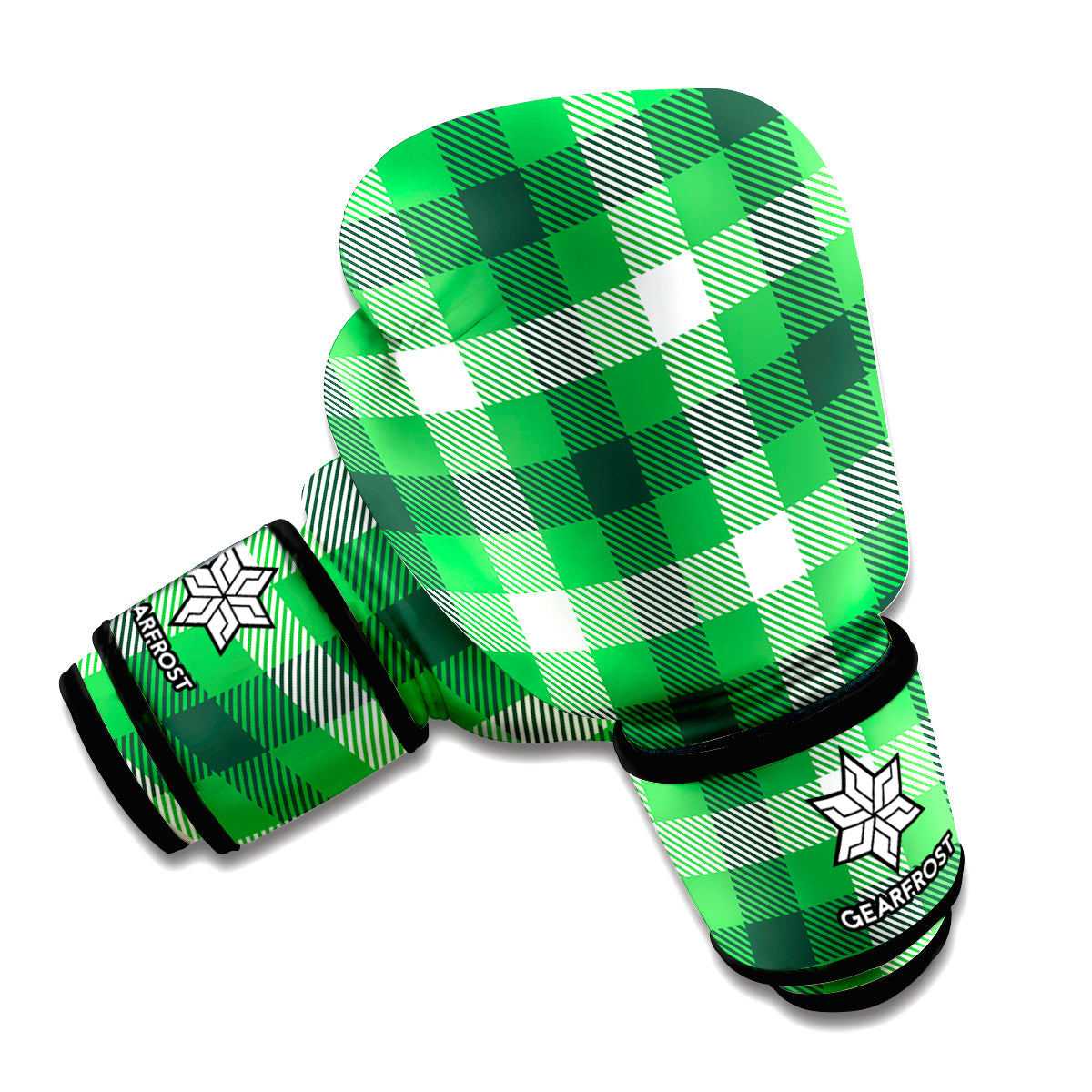 Irish Check Saint Patrick's Day Print Boxing Gloves