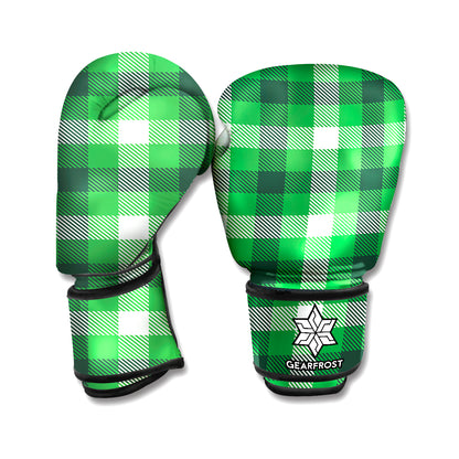 Irish Check Saint Patrick's Day Print Boxing Gloves