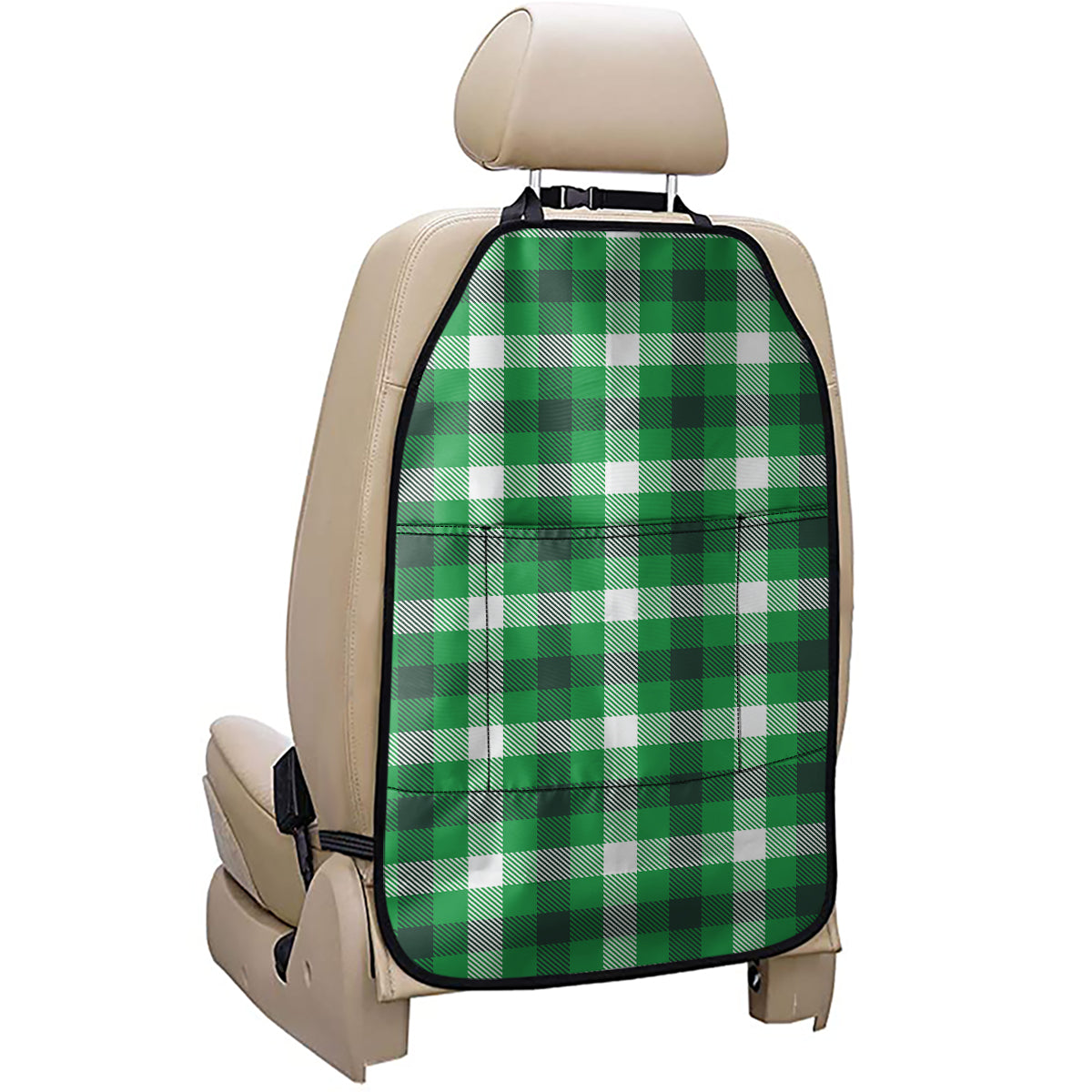 Irish Check Saint Patrick's Day Print Car Seat Organizers