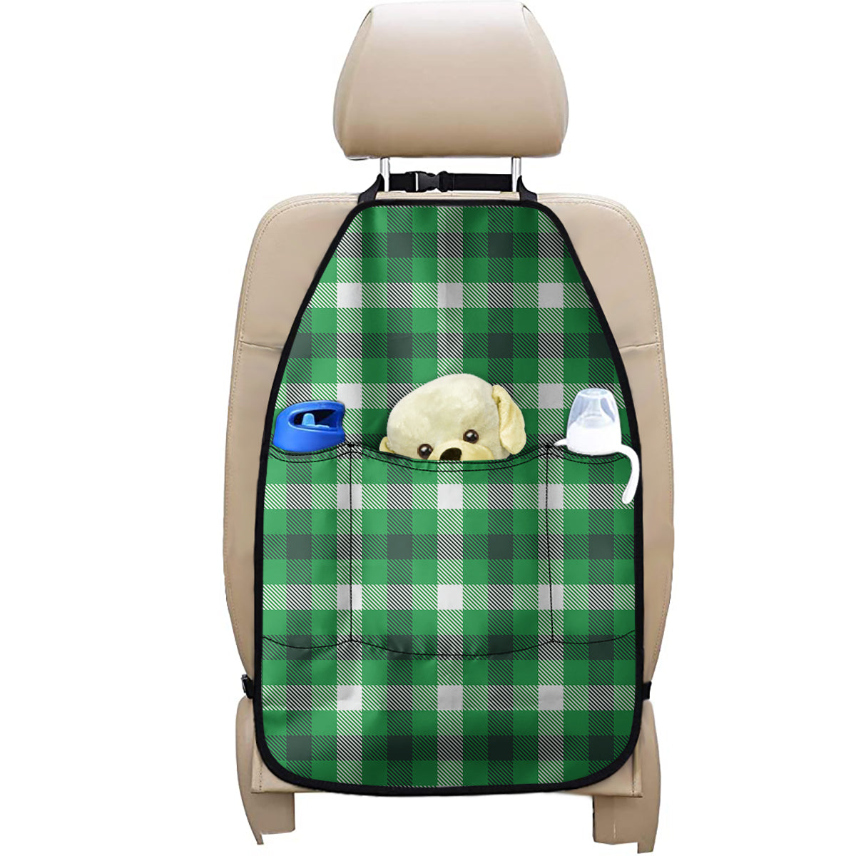 Irish Check Saint Patrick's Day Print Car Seat Organizers