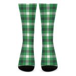 Irish Check Saint Patrick's Day Print Crew Socks