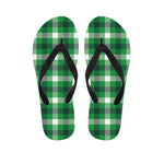 Irish Check Saint Patrick's Day Print Flip Flops