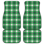 Irish Check Saint Patrick's Day Print Front and Back Car Floor Mats
