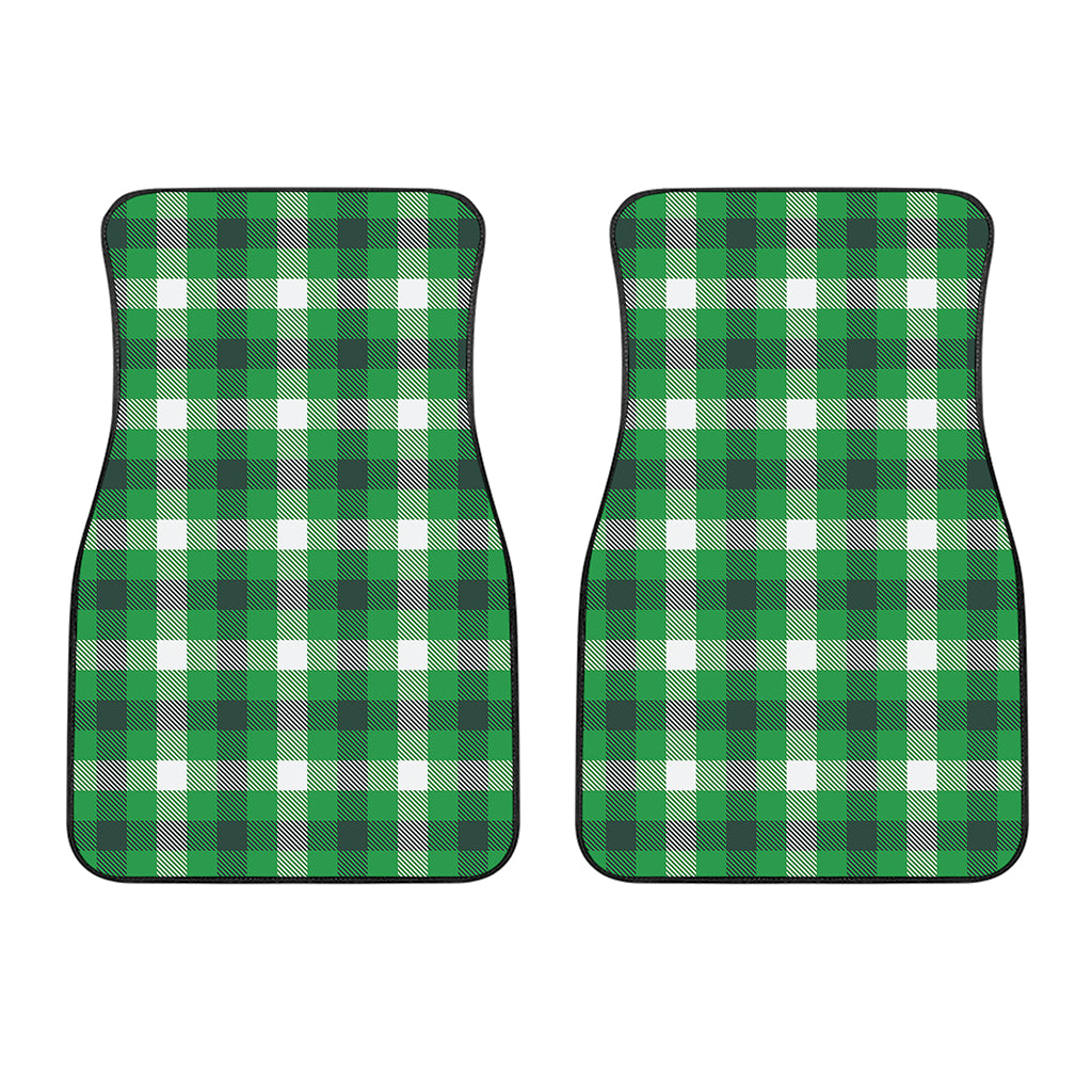 Irish Check Saint Patrick's Day Print Front Car Floor Mats