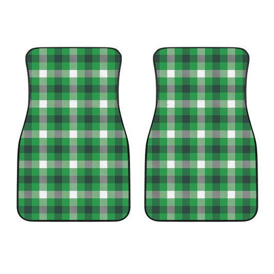 Irish Check Saint Patrick's Day Print Front Car Floor Mats