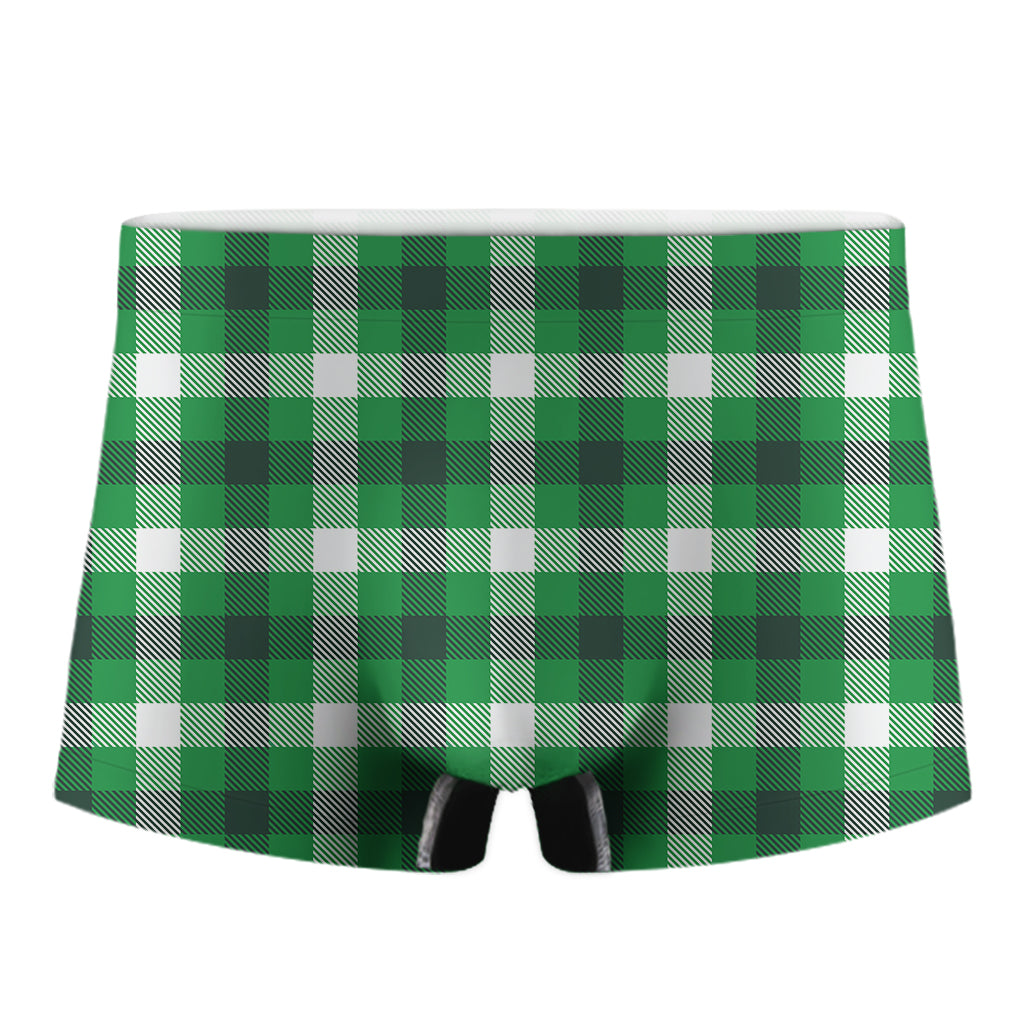 Irish Check Saint Patrick's Day Print Men's Boxer Briefs