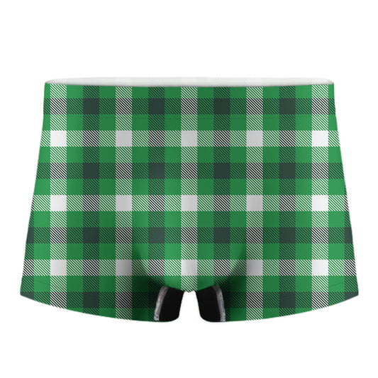 Irish Check Saint Patrick's Day Print Men's Boxer Briefs