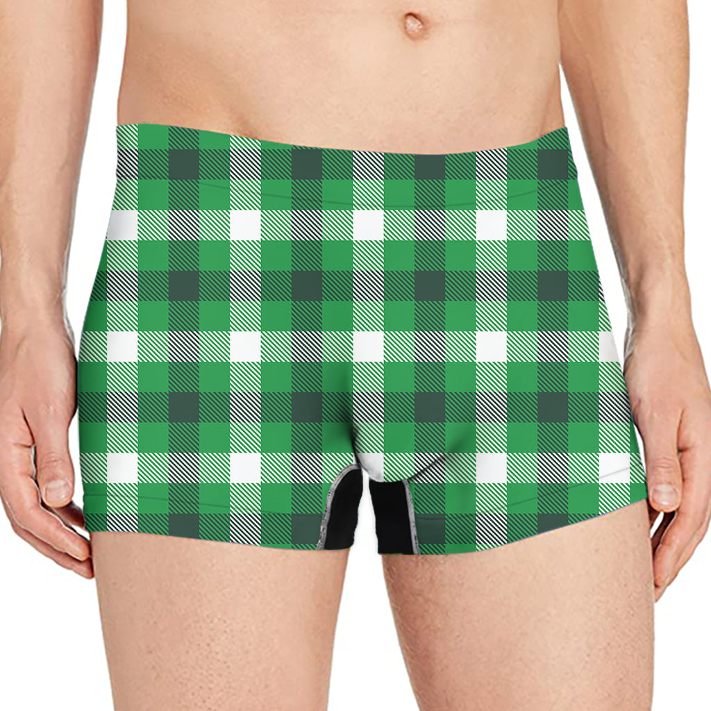 Irish Check Saint Patrick's Day Print Men's Boxer Briefs