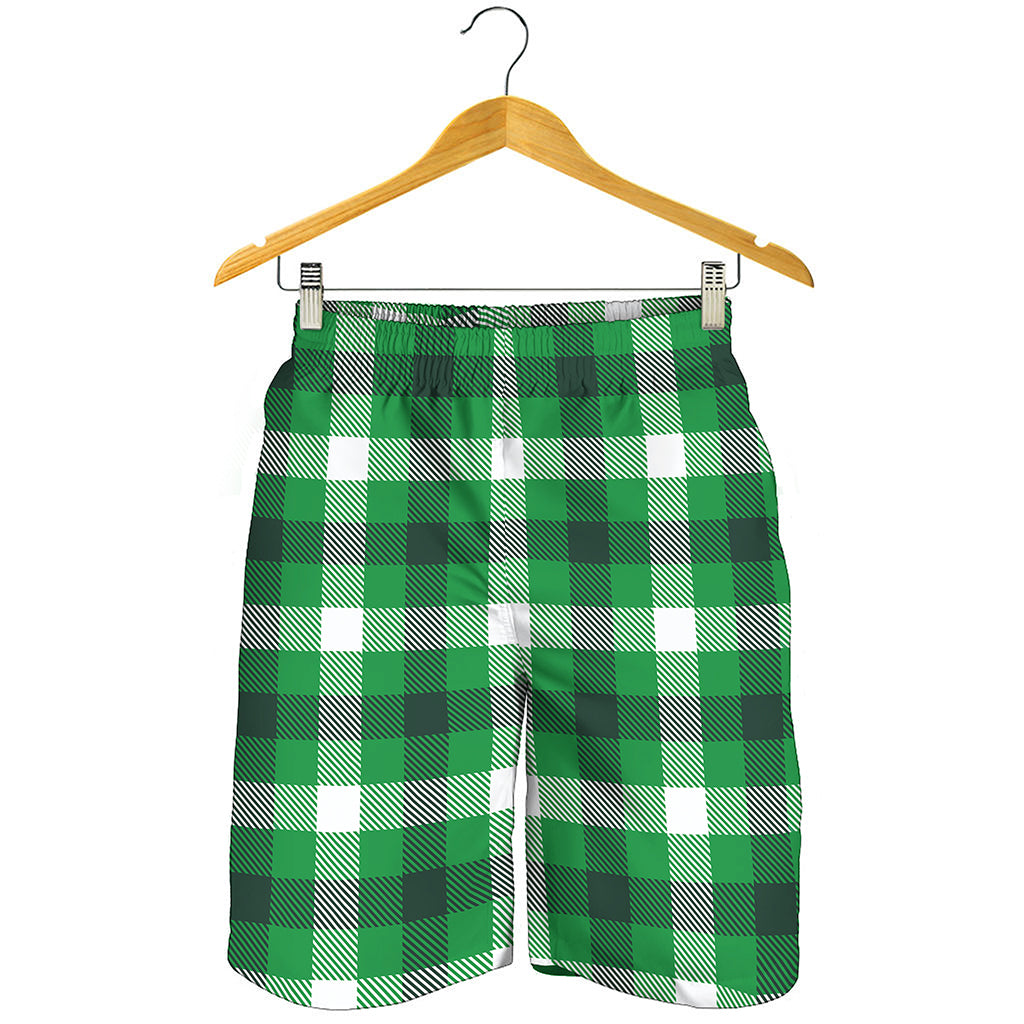 Irish Check Saint Patrick's Day Print Men's Shorts