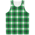 Irish Check Saint Patrick's Day Print Men's Tank Top