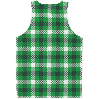 Irish Check Saint Patrick's Day Print Men's Tank Top