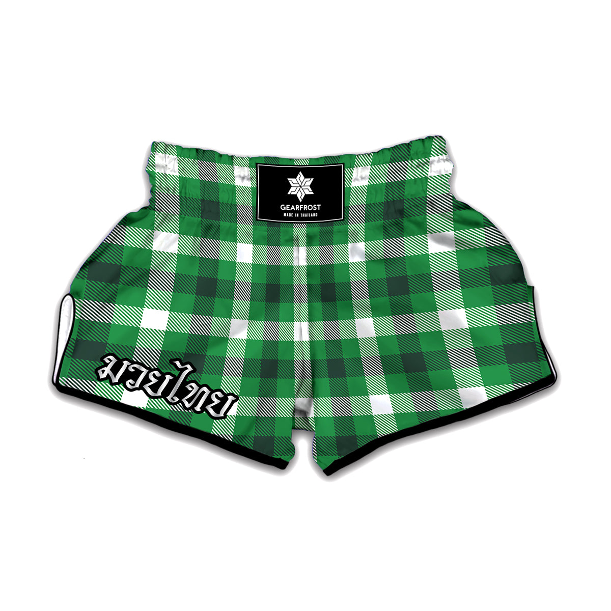 Irish Check Saint Patrick's Day Print Muay Thai Boxing Shorts
