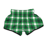 Irish Check Saint Patrick's Day Print Muay Thai Boxing Shorts