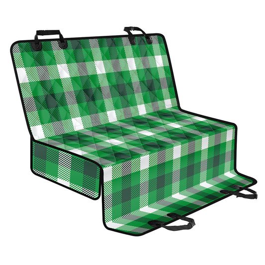 Irish Check Saint Patrick's Day Print Pet Car Back Seat Cover