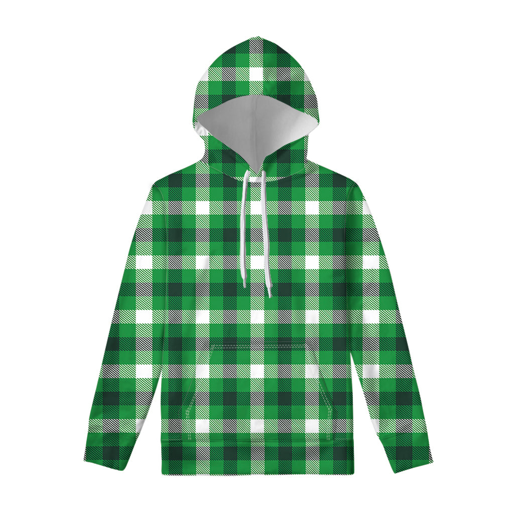 Irish Check Saint Patrick's Day Print Pullover Hoodie