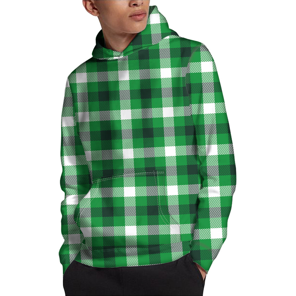 Irish Check Saint Patrick's Day Print Pullover Hoodie