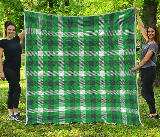 Irish Check Saint Patrick's Day Print Quilt